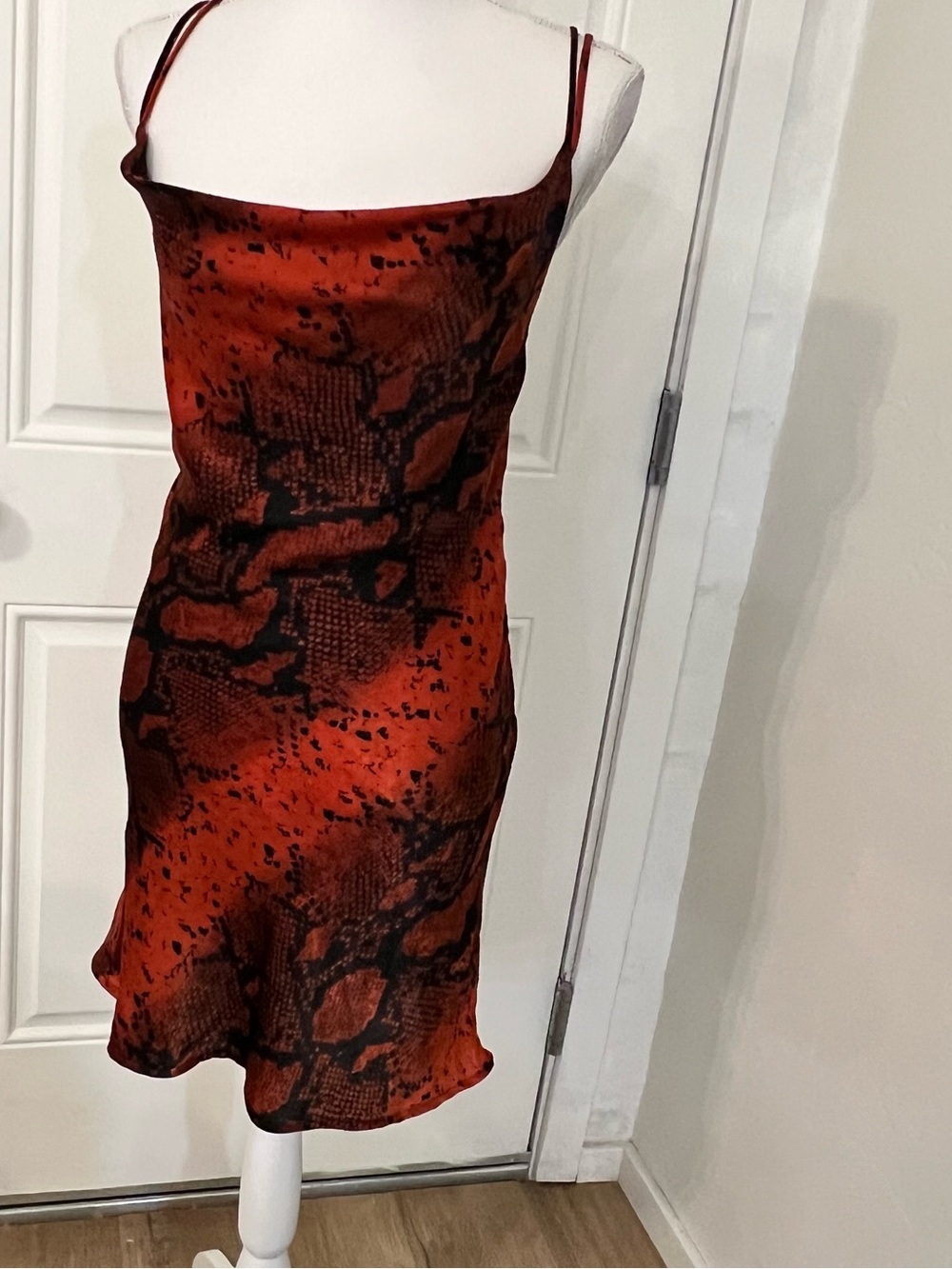 Keep It Sassy Satin Mini Slip Dress Size Small -261